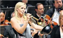  ?? ?? Star soloist: Alison Balsom and the LSO perform Wynton Marsalis’s new concerto