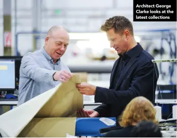  ?? ?? Architect George Clarke looks at the latest collection­s