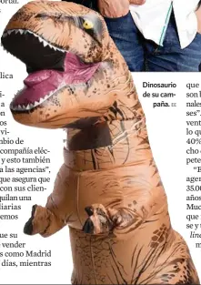  ?? EE ?? Dinosaurio de su campaña.