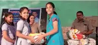  ??  ?? around 250 students in far-flung schools in Maharashtr­a, India, receive sanitary pads from Dubai-based riva tulpule.