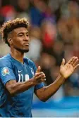  ?? Foto: dpa ?? Kingsley Coman war mit zwei Treffern der auffälligs­te Franzose.