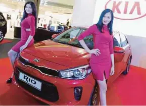  ??  ?? Naza Kia Malaysia launched the fourth-generation Kia Rio in Kuching yesterday.