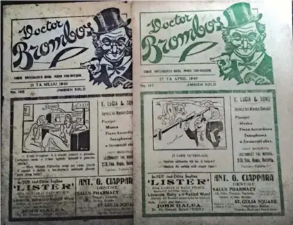  ?? ?? 1940 issues of ‘Doctor Brombos’