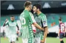  ?? FOTO: GETTY ?? Aleña festeja un gol con el Betis