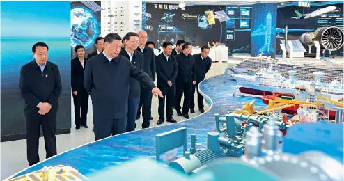  ?? ?? 28 de noviembre de 2023. El presidente chino, Xi Jinping, visita la Exposición de los Logros en Innovación en Ciencia y Tecnología en el Parque de Alta Tecnología Zhangjiang, en el distrito de Pudong, en Shanghai.