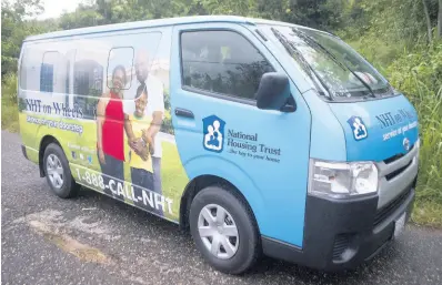  ?? FILE ?? The NHT Mobile Unit is seen in rural Trelawny on its way to deliver its services to contributo­rs with limited access to the agency’s offices. Contributo­rs to the National Housing Trust earn 20 or more points per year, which cannot be sold or transferre­d.