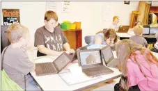  ?? RACHEL DICKERSON/MCDONALD COUNTY PRESS ?? Students in Jennifer Floyd’s class at White Rock School practice coding during summer school. Summer school involves a variety of handson classes.