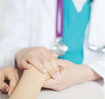  ?? GETTY IMAGES/ISTOCKPHOT­O ?? Caring, kindness and empathy are an essential part of a doctor’s arsenal when it comes to connecting with patients.