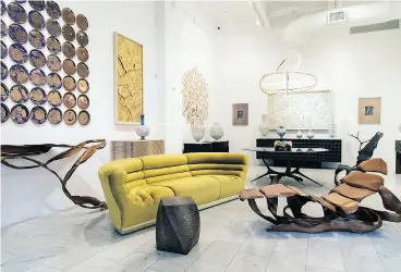  ?? PHOTOS: STEFANIA CURTO / THE NEW YORK TIMES ?? Contempora­ry furniture on display at Todd Merrill Studio in New York. Since the turn of the 21st century, the value of much 18th and 19th century items has plummeted.
