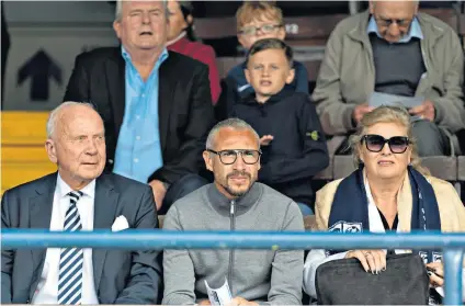  ??  ?? Job seeker: Henrik Larsson, who is expected to be appointed Southend manager, watches their match against Accrington Stanley at Roots Hall (below, left)