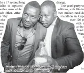  ??  ?? Genius ‘Ginimbi’ Kadungure (left) in close contact with a male companion