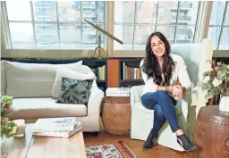  ??  ?? Joanna Gaines discusses how to make a house a home in her new book, “Homebody: A Guide to Creating Spaces You Never Want to Leave.”