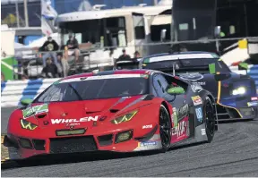  ??  ?? Hoggard made late switch to the Lamborghin­i Huracan Evo at Daytona