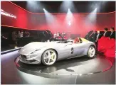  ??  ?? In this file photo, the Ferrari Monza SP1 car is displayed in Maranello,
Italy. (AP)