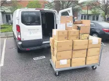  ?? Courtesy of Dr. Steven Marks, via The Associated Press ?? North Carolina State University’s College of Veterinary Medicine in Raleigh donated these medical supplies to hospitals in the area. The U.S. has 30 fully accredited veterinary medical schools in 26 states.