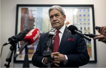  ?? ?? Winston Peters has broken with his age-old practice of being open to bids from both major parties, after the votes have been counted.
ALDEN WILLIAMS / STUFF