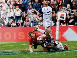  ?? (Photo D. Leriche) ?? Chris Ashton a battu le record d’essais inscrits en une saison de championna­t. Il en est, à ce jour, à . Mais l’Anglais ne veut pas en rester là.