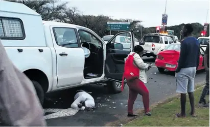  ??  ?? The driver of the state vehicle reportedly passed out drunk after the accident