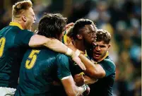  ?? Les Springboks ont pris le dessus, une semaine après leur avoir infligé une première correction, sur une équipe de France bien incapable de rivaliser. Photo Icon Sport ??