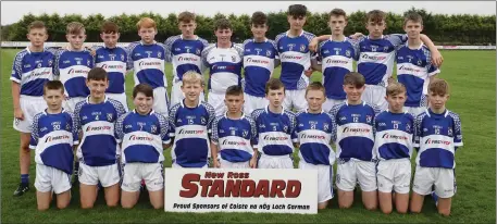  ??  ?? The Oylegate-Glenbrien Under-14 squad whose bid to add hurling honours to their football crown ended in disappoint­ment.