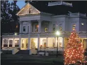  ?? STAFF ARCHIVES ?? The Dunsmuir-Hellmann Historic Estate in Oakland lights up for holiday teas, tours and more.