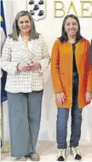  ?? CÓRDOBA ?? María Jesús Serrano y Mariela Fernández, ayer en Baena.