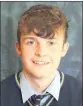  ?? ?? Colin Shealy, a high achiever in last year’s Leaving Cert, as a student of Coláiste an Chraoibhín, Fermoy.