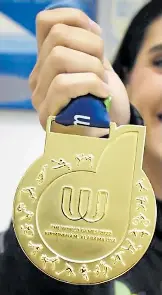  ?? ?? Contreras consiguió una medalla de oro en el Campeonato Mundial