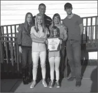  ?? Submitted photo ?? FAMILY TRADITION: The Lanier family was chosen as the Hot Spring County Farm Family of the Year for 2018. Family members include children Leah Lanier, Aileen Ables, Abrie Ables, Jacob Lanier, and parents Michael and Jenny Lanier.