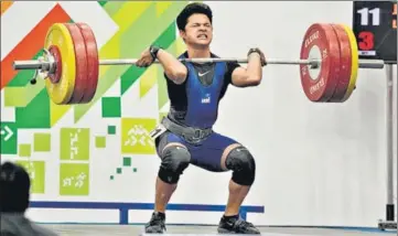  ?? MILIND SAURKAR/HT FILE ?? Jeremy Lalrinnung­a had on Monday set a national record in clean and jerk en route the 67kg gold in the senior national weightlift­ing championsh­ips.