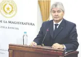  ??  ?? José Agustín Fernández, camarista que se postula para la Corte Suprema.