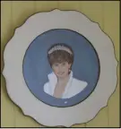  ?? LYNN CURWIN/TRURO DAILY NEWS ?? One of Al McNutt’s friends, Pam Atkinson, painted a special plate for him after Diana’s death.