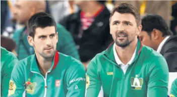  ??  ?? Đoković i Ivanišević krajem 2014. zajedno su igrali Azijsku ligu za UAE Royals. Hoće li skoro biti u odnosu trener-igrač?