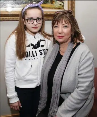  ??  ?? Grace Donnelly and her mother Ingrid at home in Rosslare.