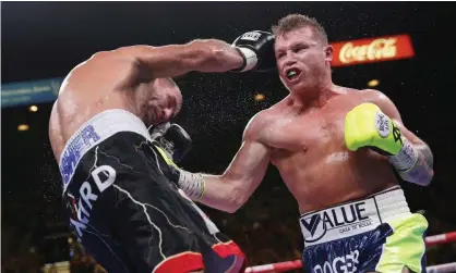  ?? Photograph: John Locher/AP ?? Canelo Álvarez signed a $365m contract with the upstart streaming service Dazn in 2018.