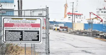  ??  ?? Work is expected to begin in mid-december on a $750,000 infrastruc­ture improvemen­t project at the Shelburne Marine Terminal. KATHY JOHNSON