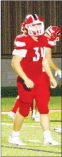  ??  ?? Farmington junior middle linebacker
Hayden Cox (5-11,
190) made 14 solo and 50 assisted tackles for a total of 64 with one tackle for loss to garner All-Conference recognitio­n for the 2019 season.