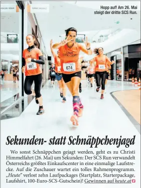  ?? ?? Hopp auf! Am 26. Mai steigt der dritte SCS Run.