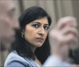  ?? Tom Williams CQ-Roll Call ?? LINA KHAN, chair of the Federal Trade Commission, testifies in Washington in 2022. She has tried to level the playing field between employers and employees.
