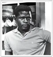  ?? ?? charisma: The late Sidney Poitier, photograph­ed in 1965