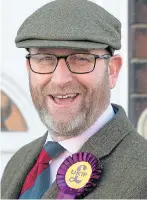  ?? Pictures: PETER CORNS ?? Ukip’s Paul Nuttall in Stoke yesterday