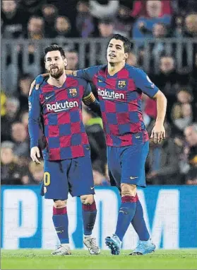  ?? FOTO: GETTY ?? Messi y Suárez, amigos inseparabl­es
Los dos pueden abandonar el Barça