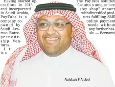  ??  ?? Abdulaziz F Al Jouf