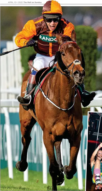  ?? ?? ROYAL ASSENT: The tweet from the Cambridges yesterday. Above: Riding to victory