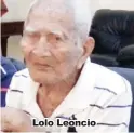  ??  ?? Lolo Leoncio