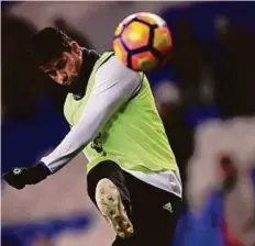  ?? Reuters ?? Chelsea’s Diego Costa was made an offer worth £30 million-a-year (Dh135.6 million) net by Tianjin Quanjian that turned the Spanish internatio­nal’s head.