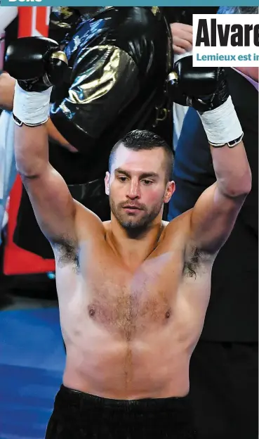  ?? PHOTO AFP ?? David Lemieux aimerait en découdre avec Canelo Alvarez, mais il ignore ce que les prochains mois lui réservent.