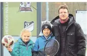  ?? RP-ARCHIVFOTO:FISCHER ?? Jens Schulz hat auch seine beiden Kinder, den elfjährige­n Theo und die achtjährig­e Edda, für den SV Budberg begeistern können.