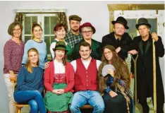  ??  ?? Die Theatergru­ppe Großkitzig­hofen führt ihr Stück „Gspensterm­acher“im Schützenhe­im auf, die Prämiere ist am Samstag, 23. November. Foto: Manuel Hagg