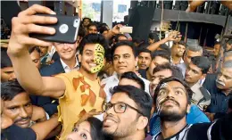  ??  ?? IT minister K.T. Rama Rao joins techies in celebratin­g the World Environmen­t Day at the SEZ campus in Pocharam on Friday.